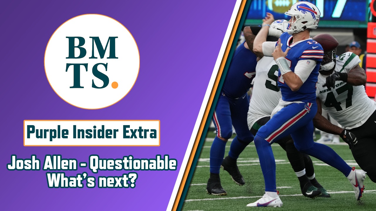 Josh Allen questionable What it means for the Vikings Sports