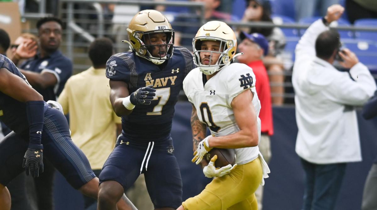 First Half Analysis Notre Dame Leads Navy 3513 Sports Illustrated