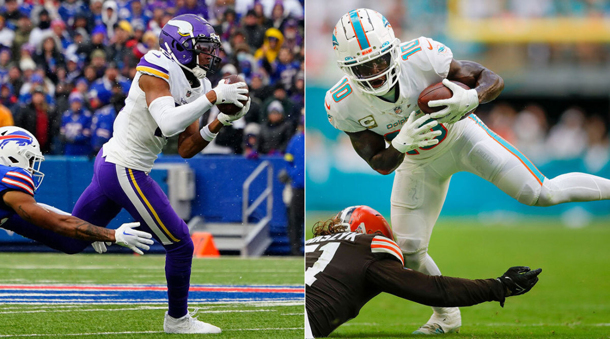 Vikings receiver Justin Jefferson and Dolphins receiver Tyreek Hill are establishing themselves as legit MVP contenders.