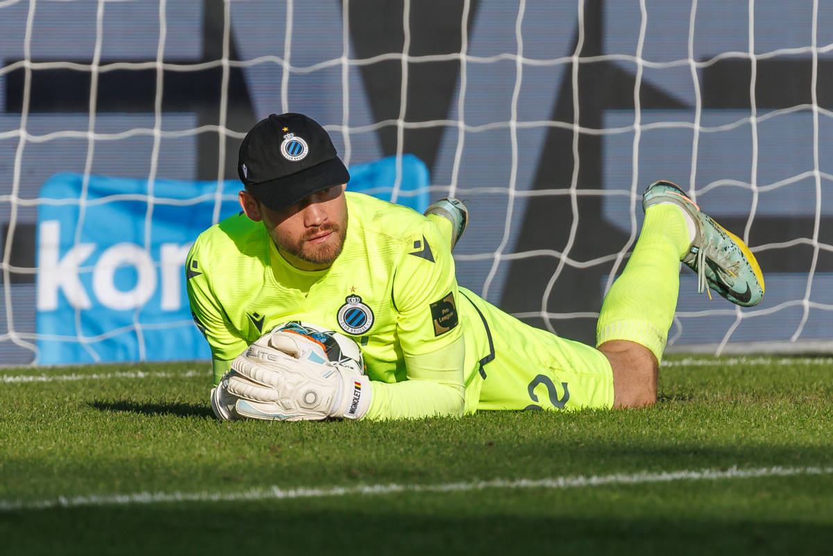 Mignolet in between the sticks for Club Brugge in the Belgium Pro League.