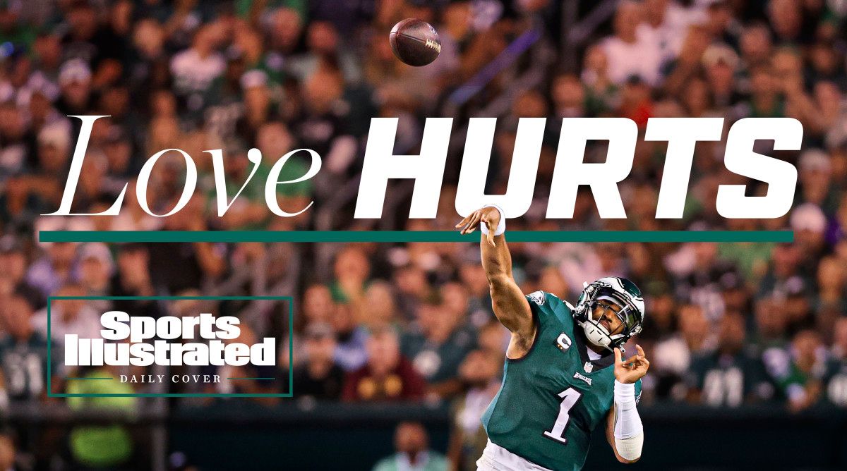 Philadelphia is falling for its third-year quarterback Jalen Hurts.