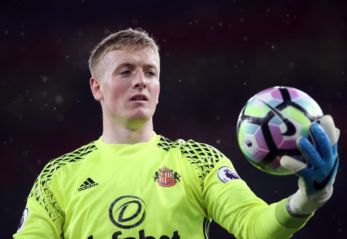 Pickford during the 2017/18 season.