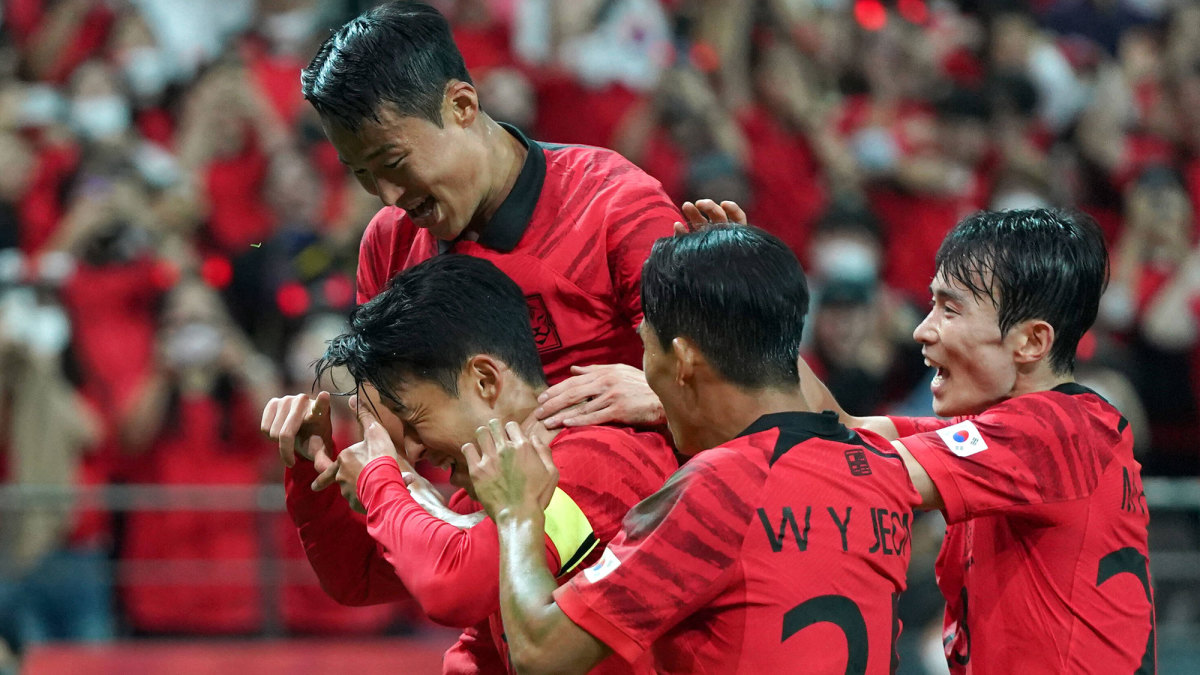 South Korea is grouped with Uruguay, Portugal and Ghana at the World Cup