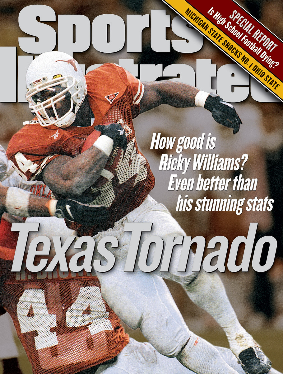 Ricky Williams on the cover of Sports Illustrated in 1998
