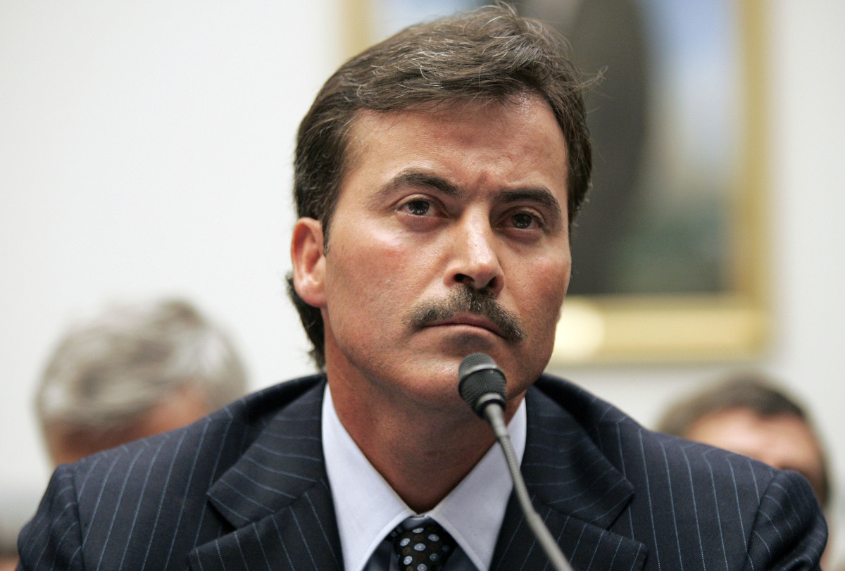 Palmeiro testifies before Congress about steroids in baseball on March 17, 2005.