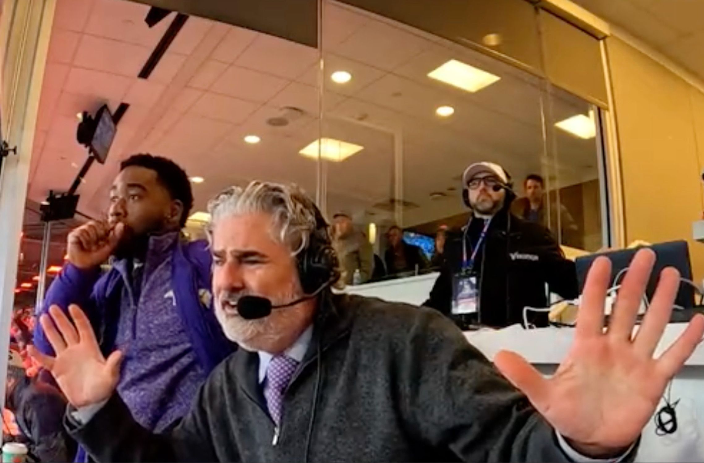 Pat McAfee on Vikings announcer Paul Allen 'His head and his eyebrows