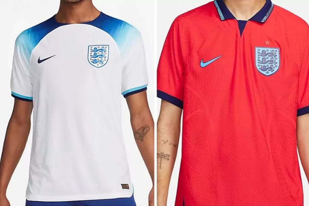 England's 2022 World Cup jerseys