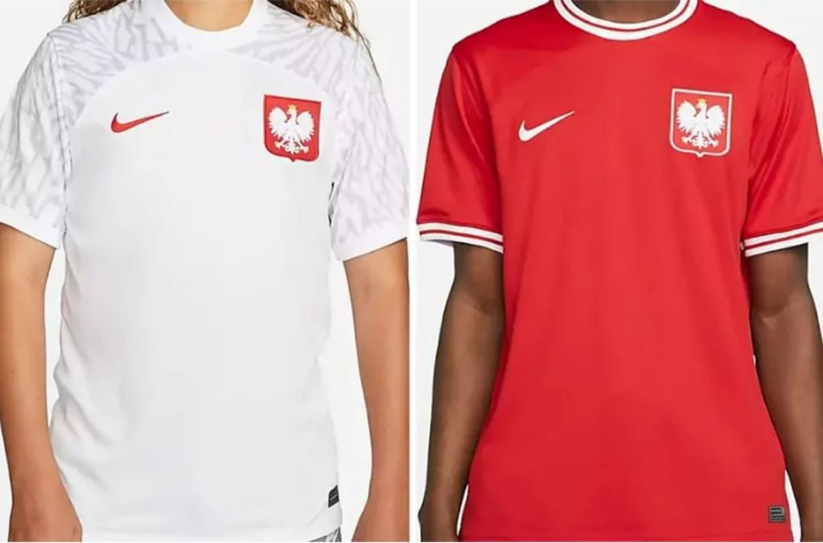 Poland National Team Hockey Jersey - Custom Name & Number Sewn, 100% Polyester, V-Neck