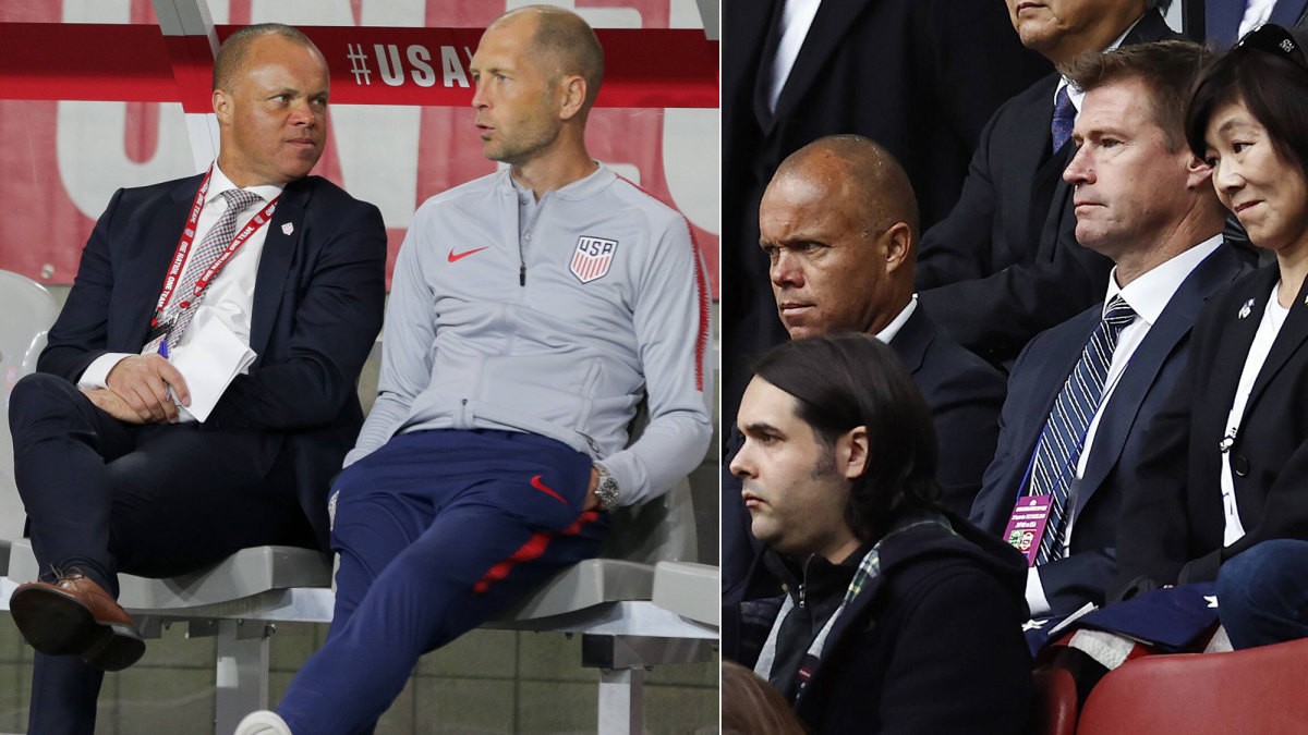 Earnie Stewart, Gregg Berhalter and Brian McBride are overseeing the USMNT