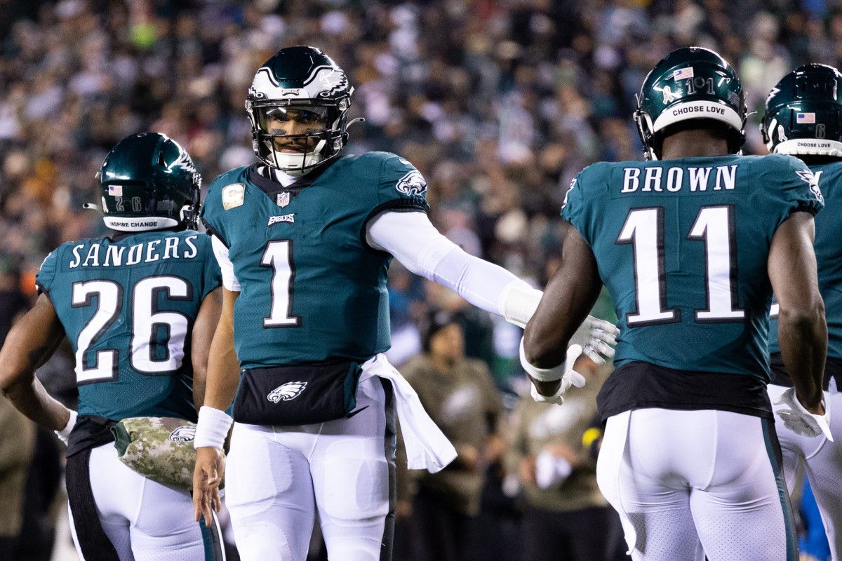 Philadelphia Eagles quarterback Jalen Hurts.
