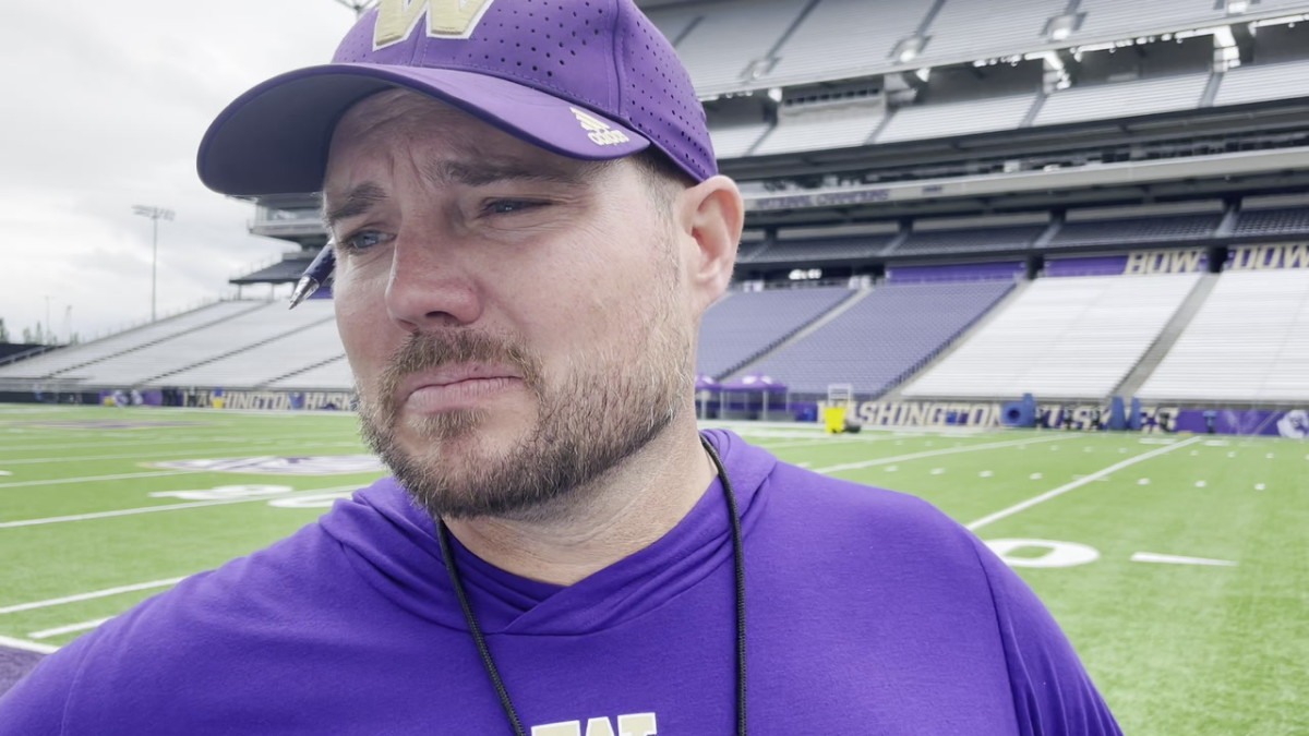 Scott Huff is in his sixth season as the UW offensive-line coach.