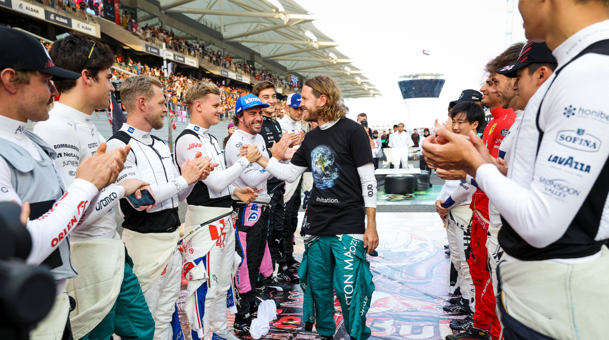 Sebastian Vettel ahead of his final F1 race