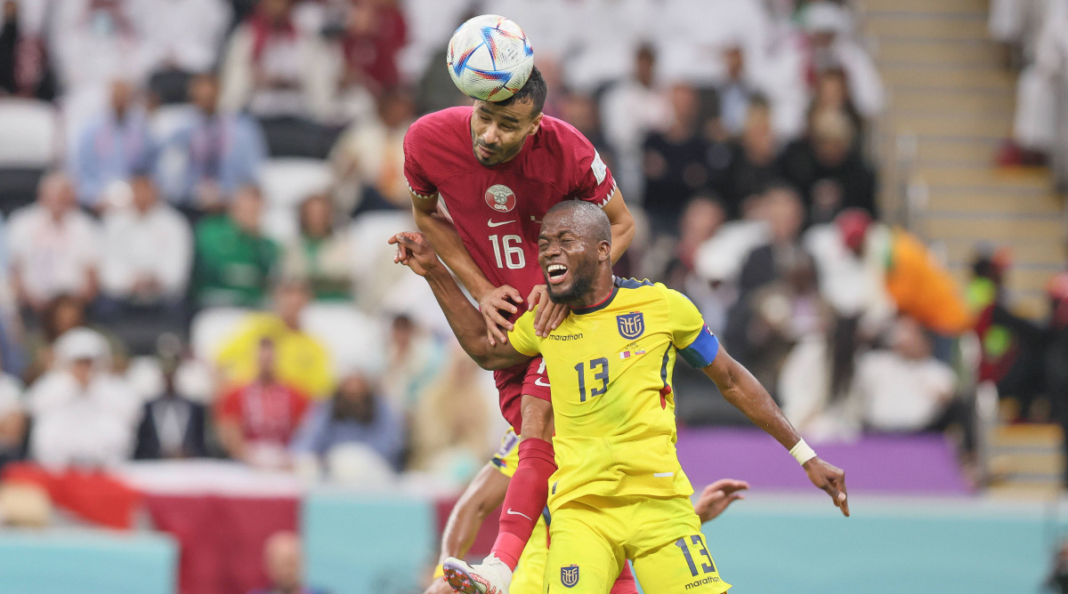 Ecuador facing Qatar in the World Cup.