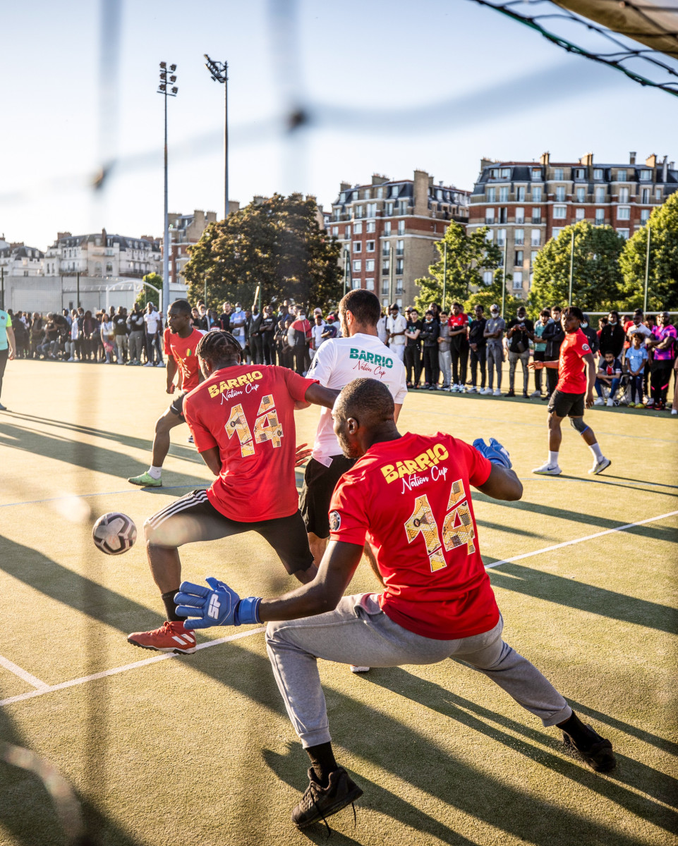 Teams representing Guinea and Algeria dueled at the Barrio Nation Cup in June.