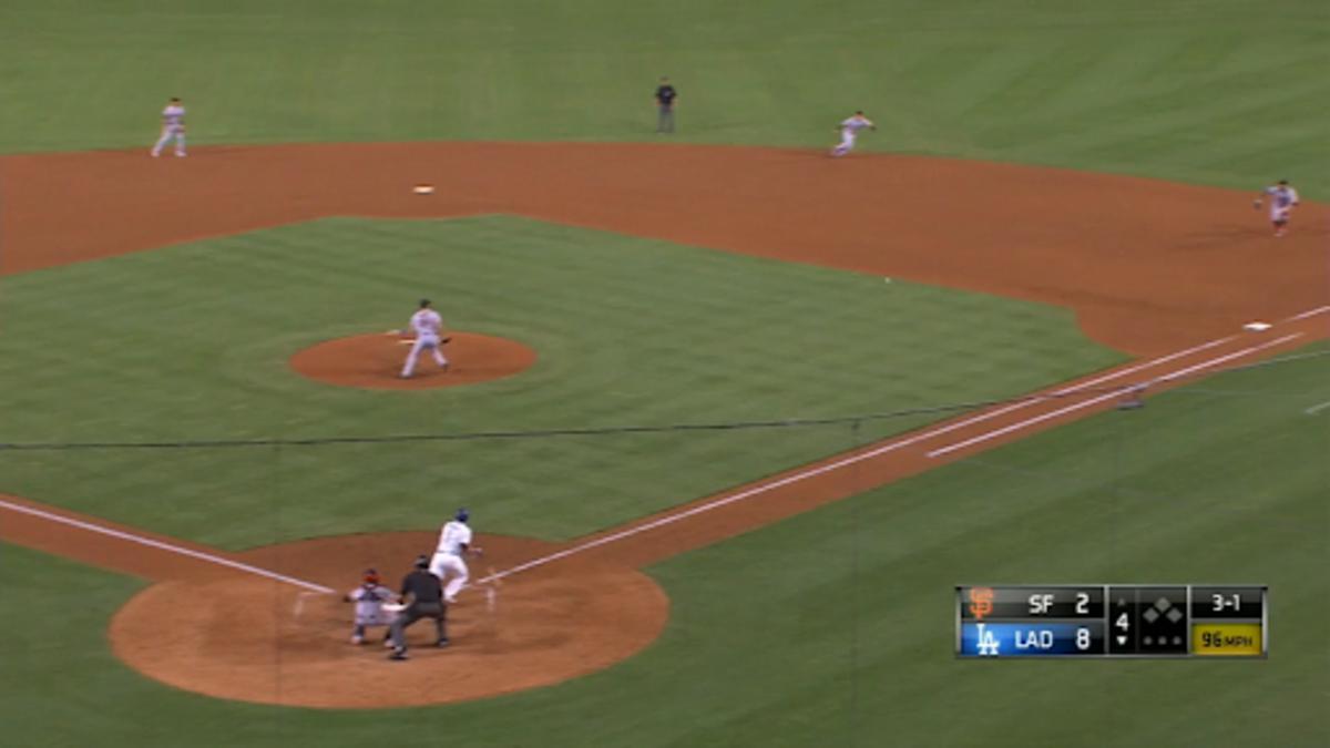 Corey Seager hits a single on Sept. 21, 2016