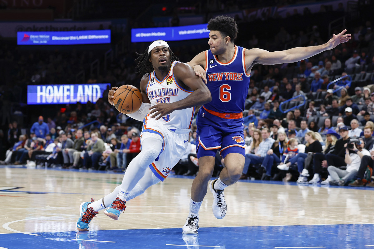 Oklahoma City’s Centerpieces Click in Thunder’s Loss to the Knicks