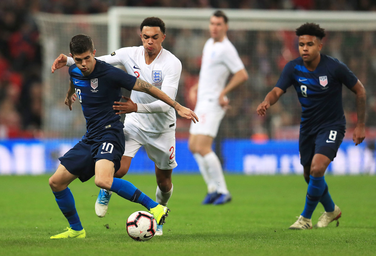 USMNT vs England in 2018 at Wembley Stadium