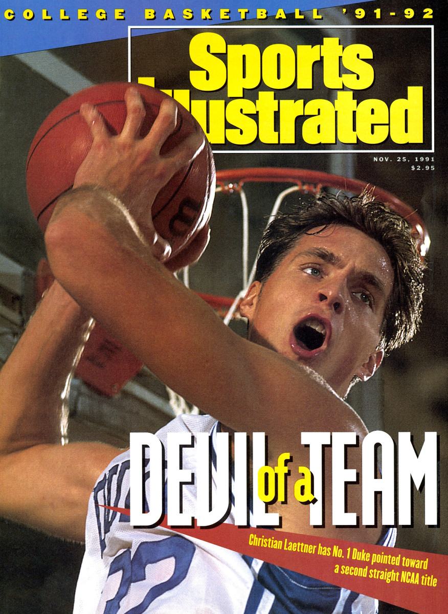 Christian Laettner on the cover of Sports Illustrated in 1991