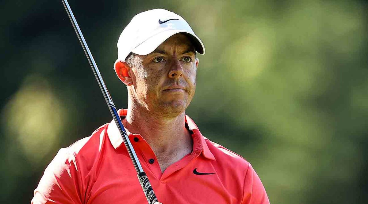 Rory McIlroy is pictured at the 2023 Irish Open.