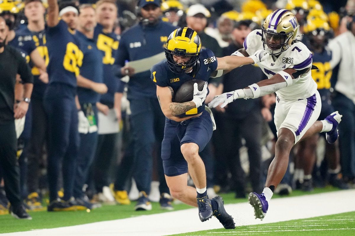 Former Michigan wideout Roman Wilson could fit into the Las Vegas Raiders' downfield style of play.