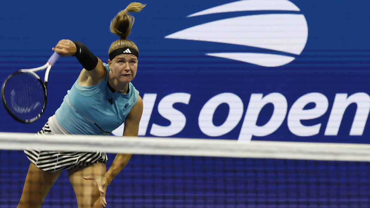 Karolina Muchova plays against Coco Gauff at the U.S. Open.
