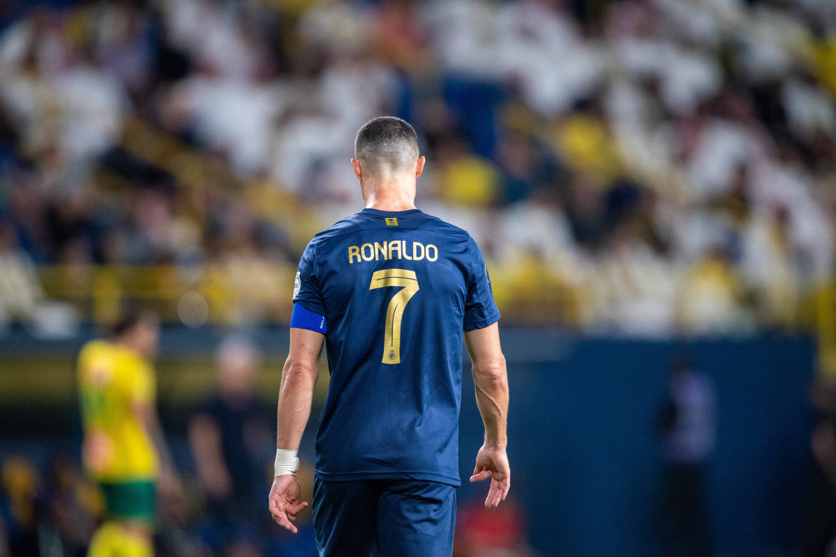 Al Nassr captain Cristiano Ronaldo pictured in November 2023 during a game in the Saudi Pro League