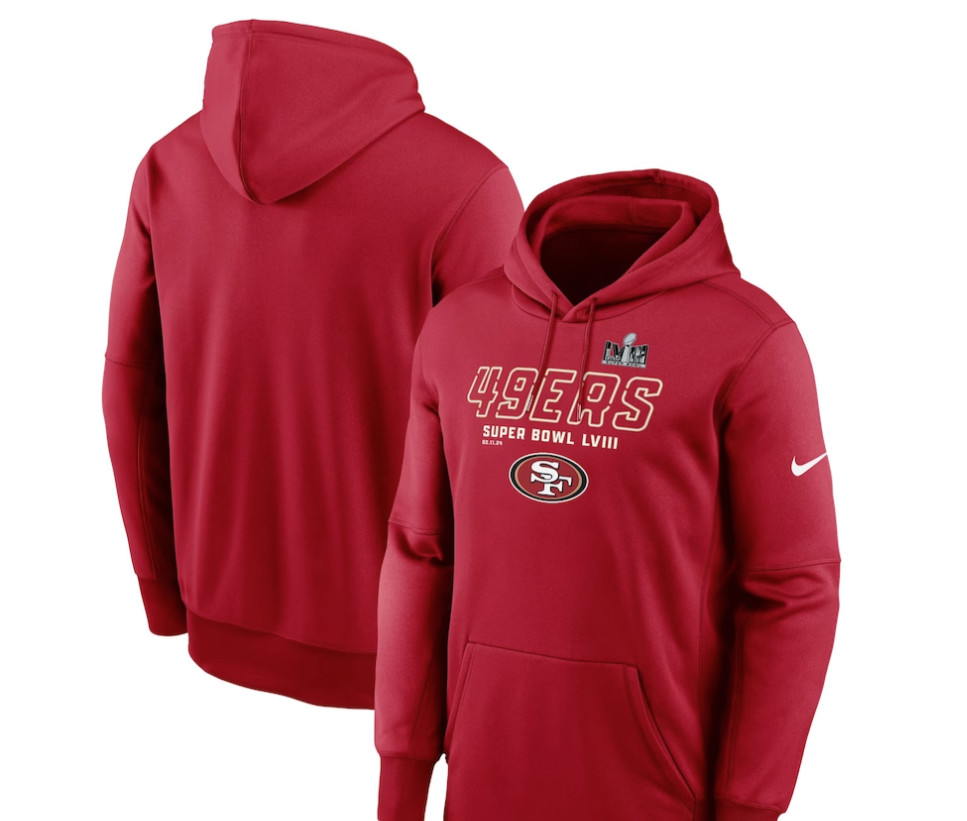 San Francisco 49ers Nike Super Bowl LVIII Iconic Pullover Hoodie