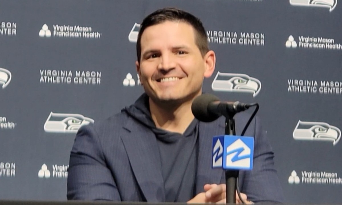 All smiles during his introductory press conference, Mike Macdonald joins the Seattle Seahawks with an impressive resume learning from legendary coaches Jim and John Harbaugh.