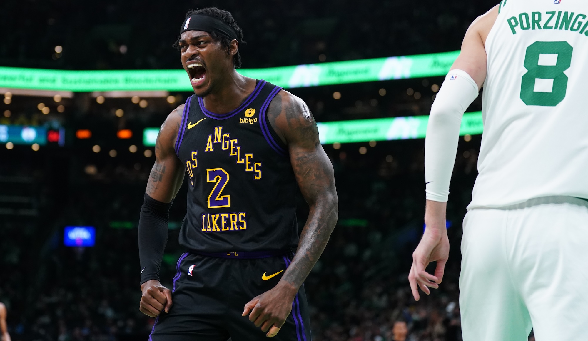 Vanderbilt’s defensive tone and energy were key for the Lakers against the Celtics.