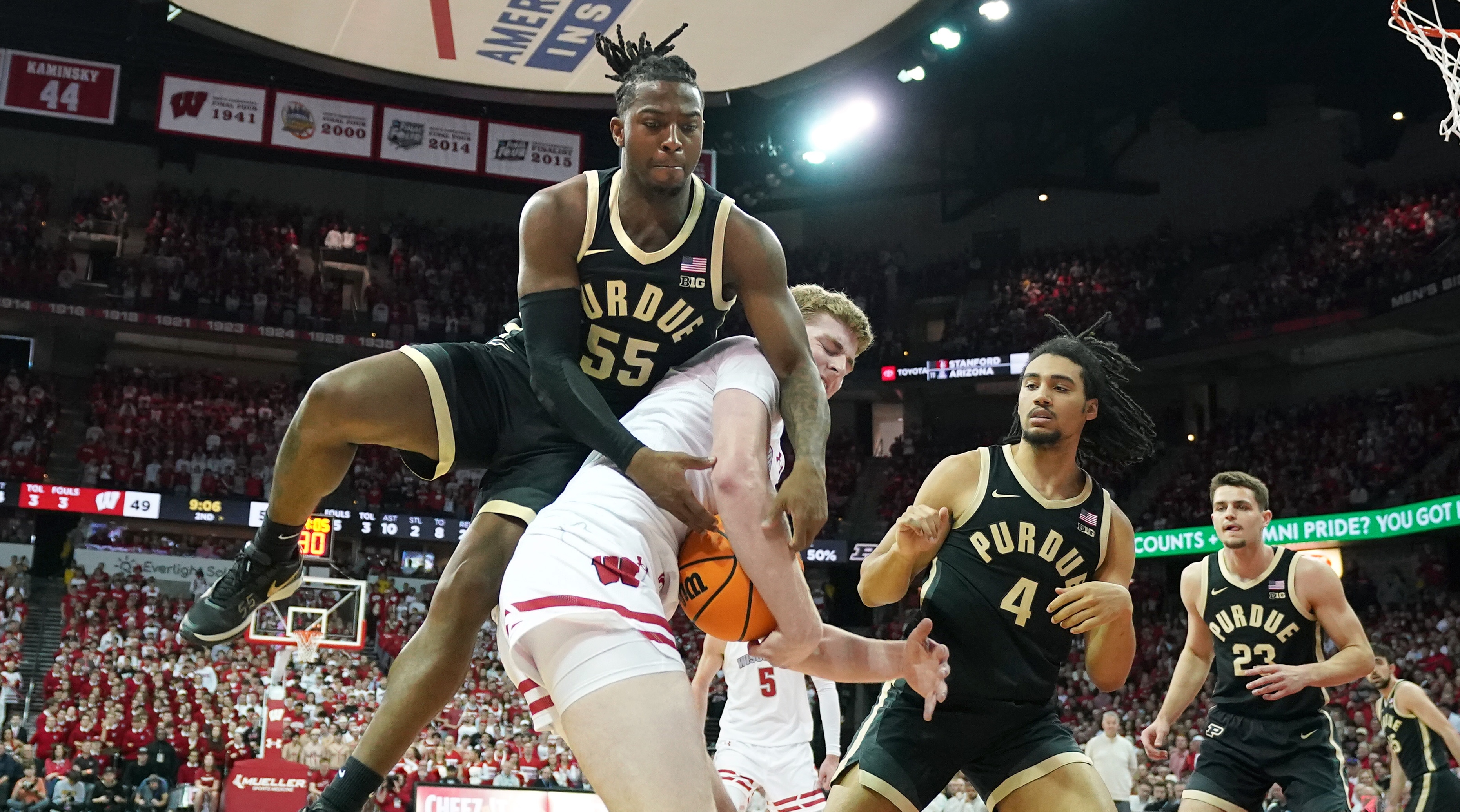 Purdue Boilermakers guard Lance Jones (No. 55)
