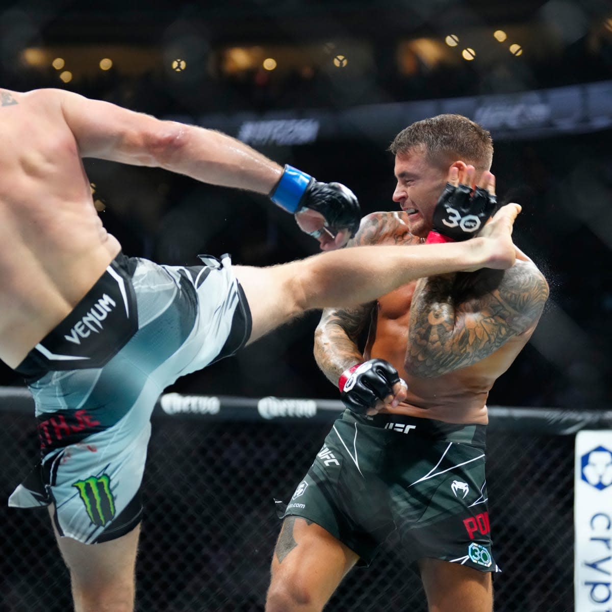 Dustin Poirier lost to Justin Gaethje in their BMF title rematch at UFC 291.
