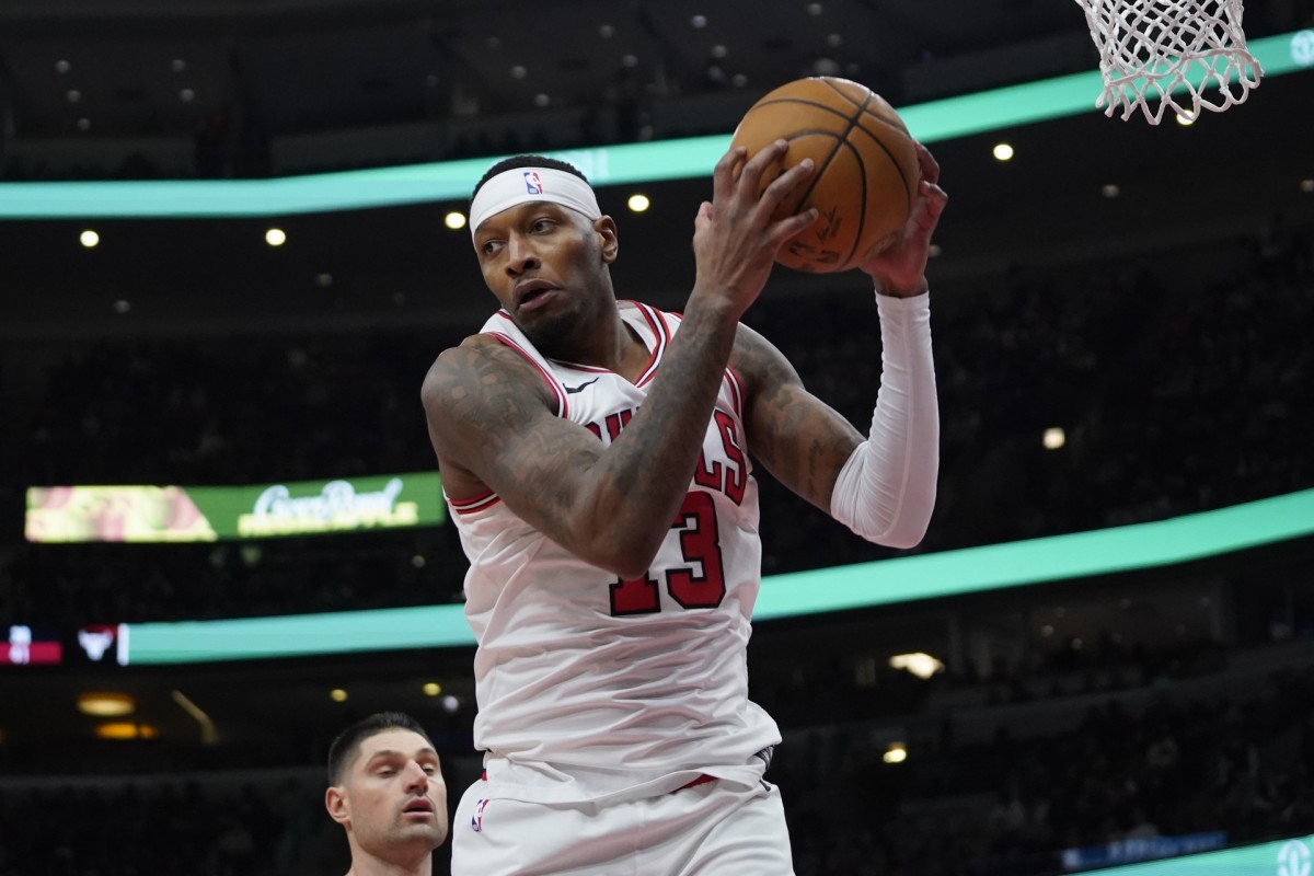 Chicago Bulls forward Torrey Craig (13) grabs a rebound against the Minnesota Timberwolves during the second half at United Center.