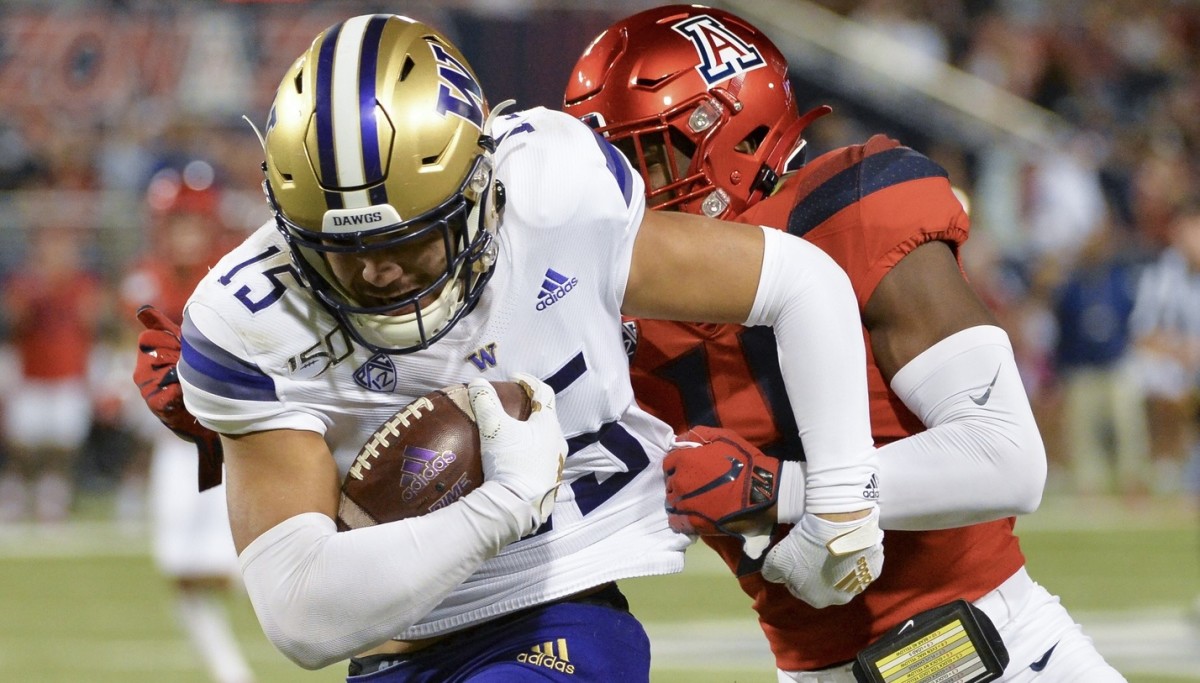 Puka Nacua played for the UW in 2019 and 2020.