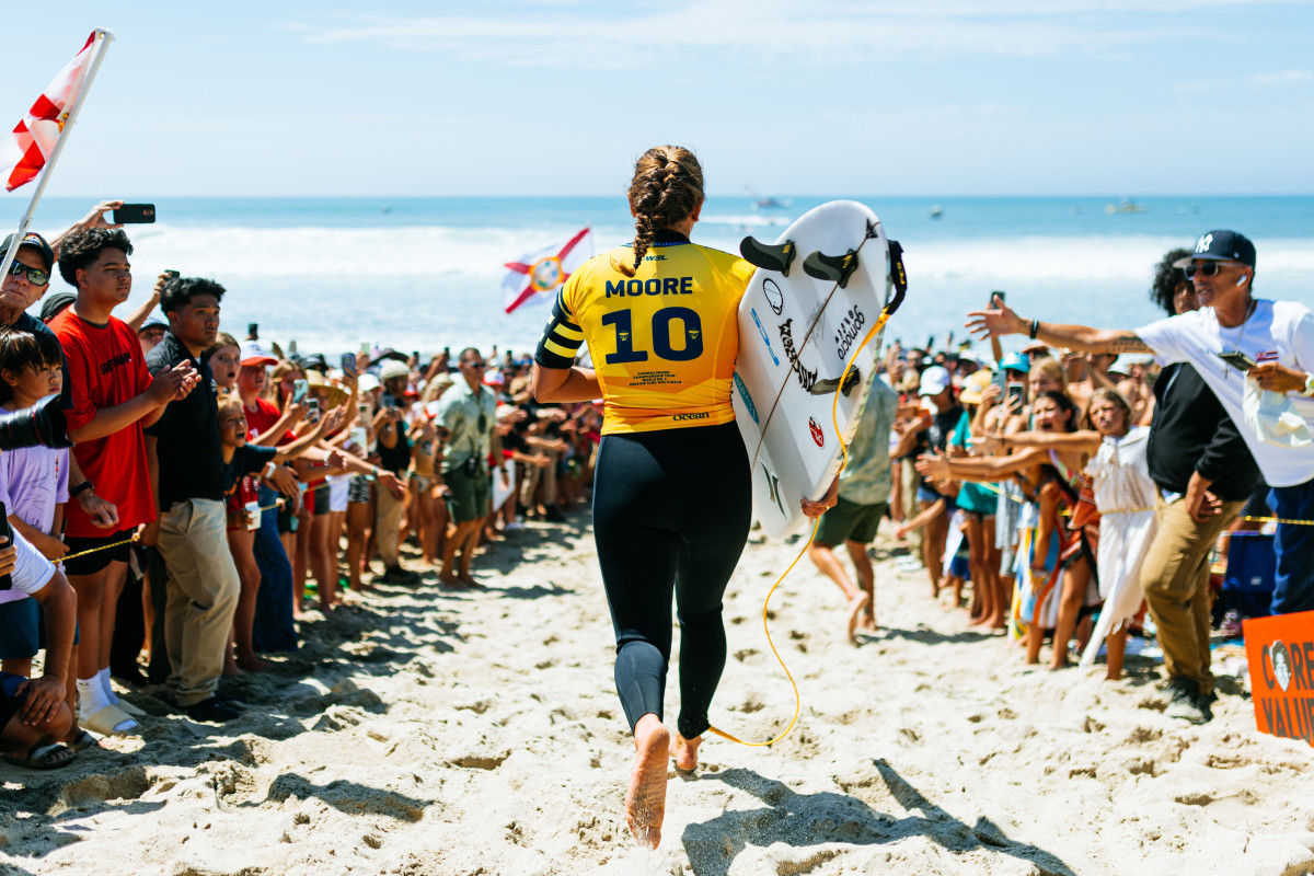 Carissa Moore at the WSL Finals at Lower Trestles
