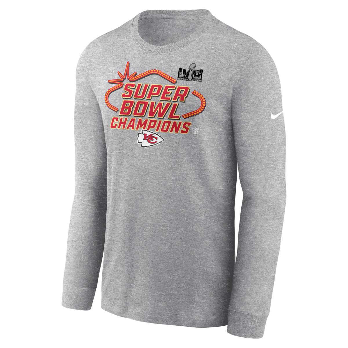 Kansas City Chiefs Locker Room SBLVIII Champions Long Sleeve Tee