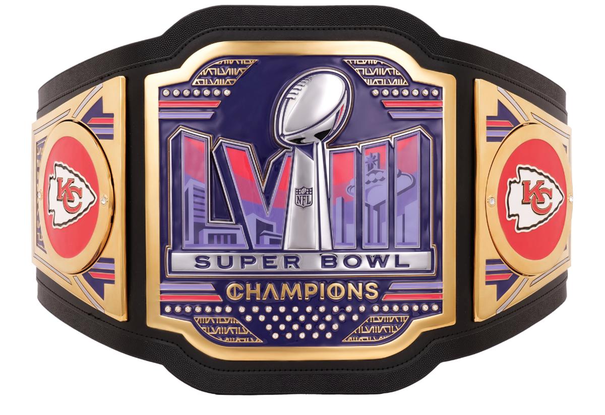 Kansas City Chiefs Super Bowl LVIII Champions WWE Title Belt