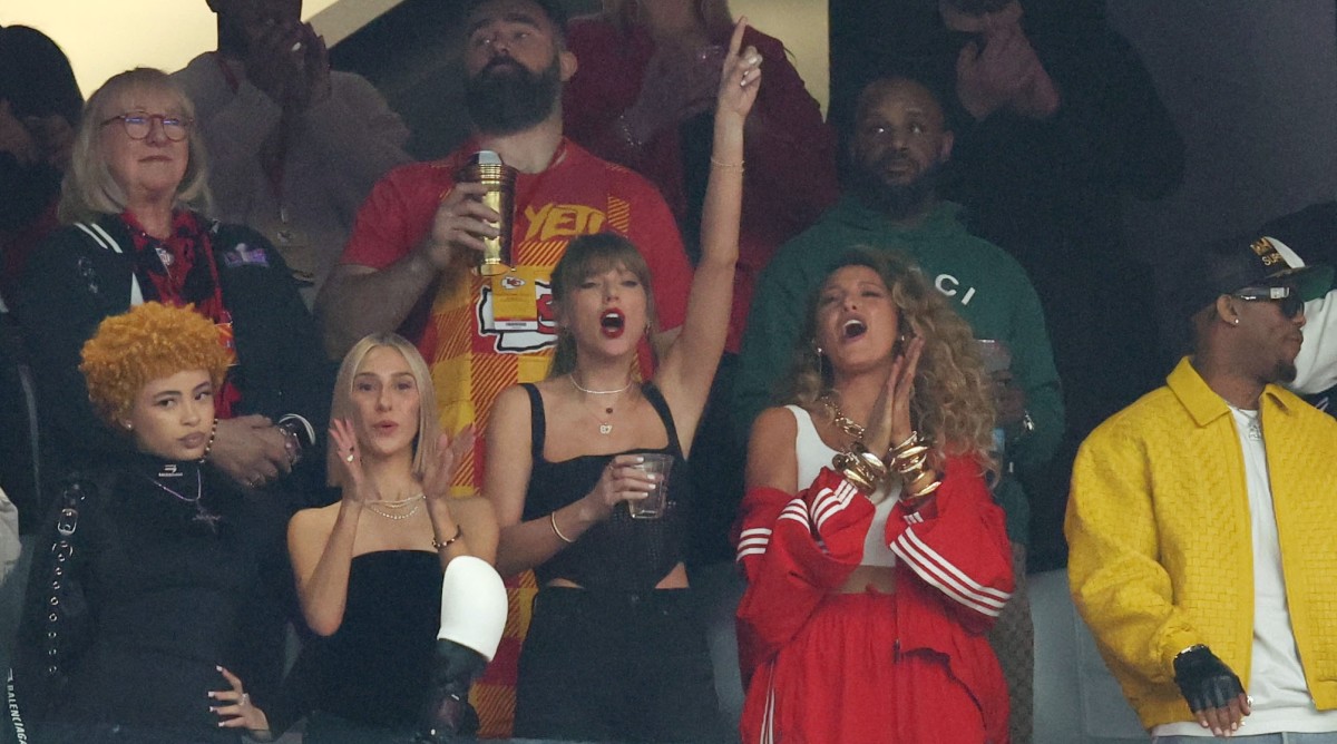 Taylor Swift watches Super Bowl LVIII