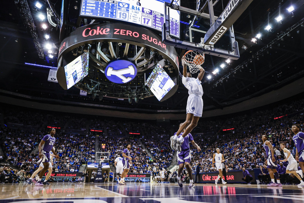 BYU Basketball Kansas State Jaxson Robinson