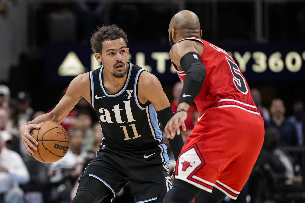 Hawks guard Trae Young vs the Bulls