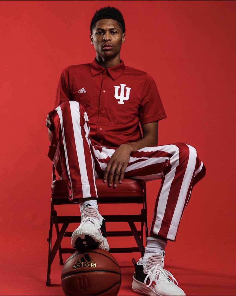 Meleek Thomas pictured during his unofficial visit to Indiana.