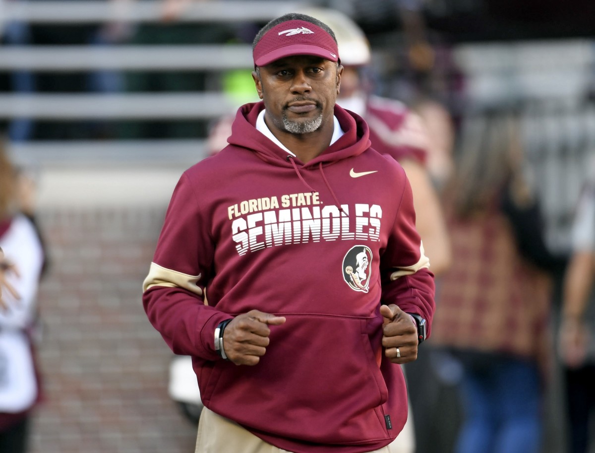 Florida State Seminoles head coach Willie Taggart during the game against the Miami Hurricanes at Doak Campbell Stadium in Tallahassee, Fla., on Nov. 2, 2019.