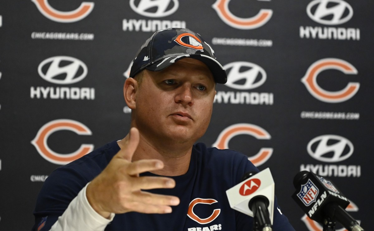 New Las Vegas Raiders Offensive Coordinator Luke Getsy led a Chicago Bears offense that finished last in the league in passing in 2022-23 and 27th in 2023-24.