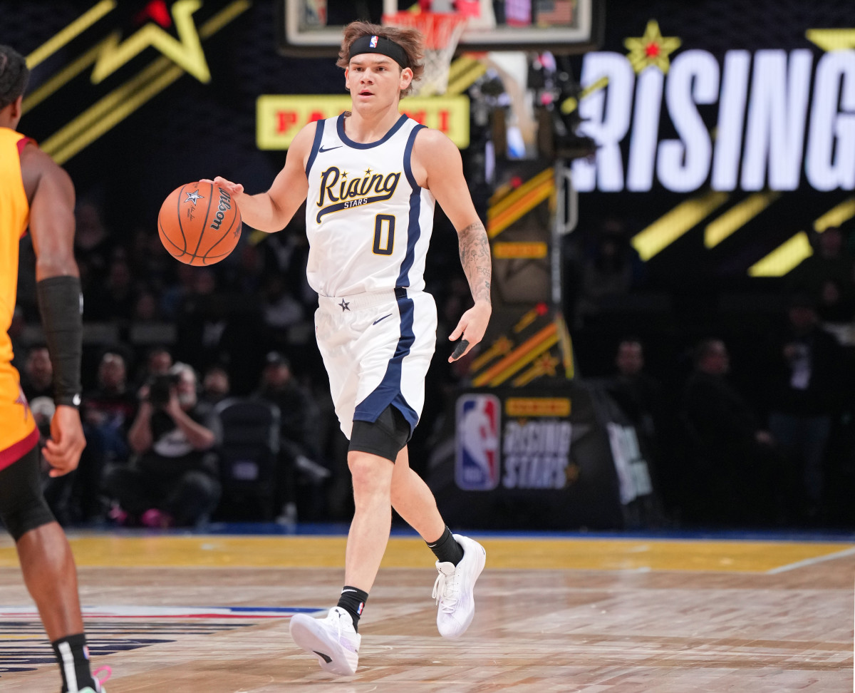 Dunk contest winner Mac McClung also participated in the Rising Stars Challenge as a member of Team Detlef. 