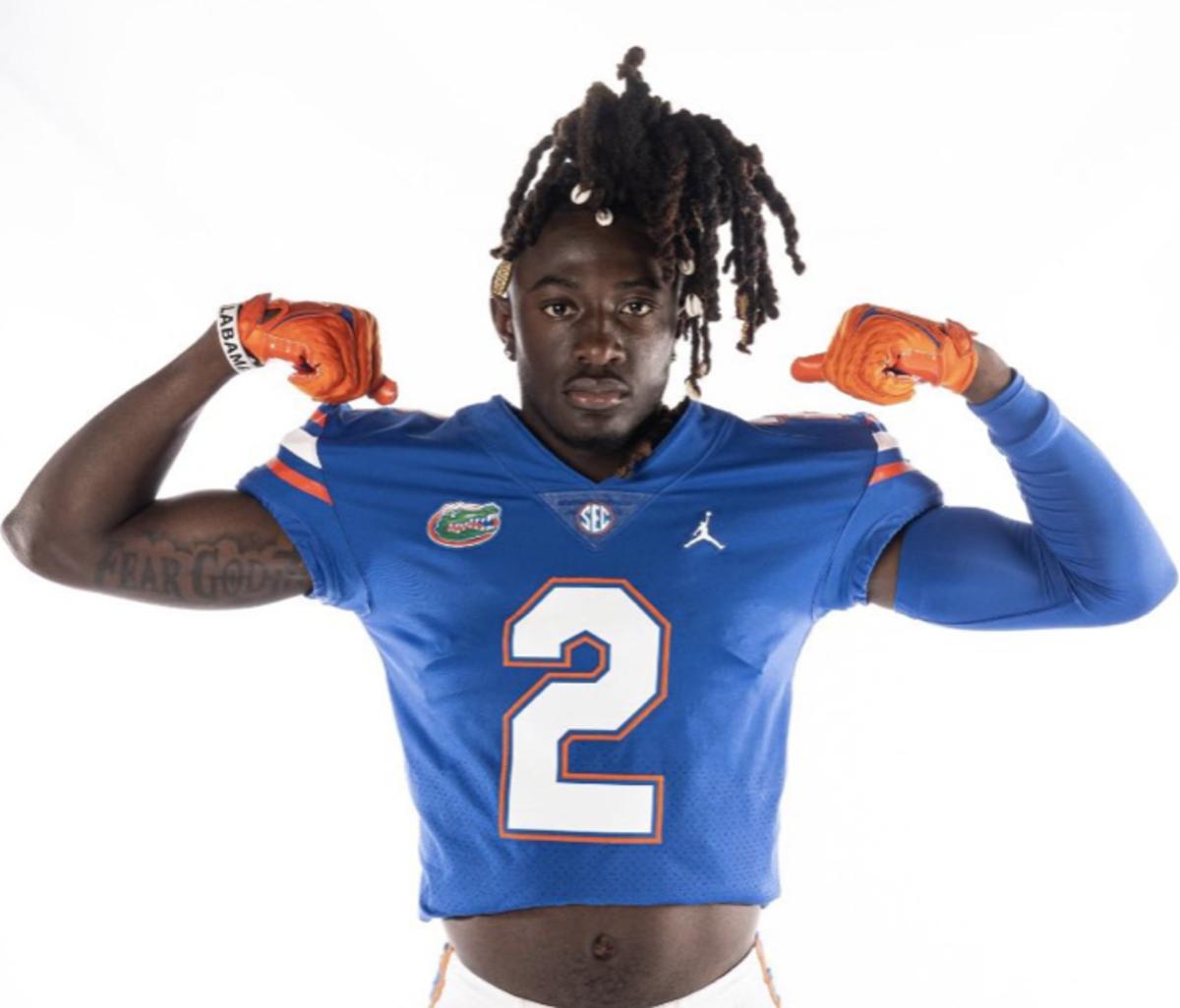 2025 4-star LB Darrell Johnson during an unofficial visit to Florida. (Photo courtesy of Darrell Johnson)