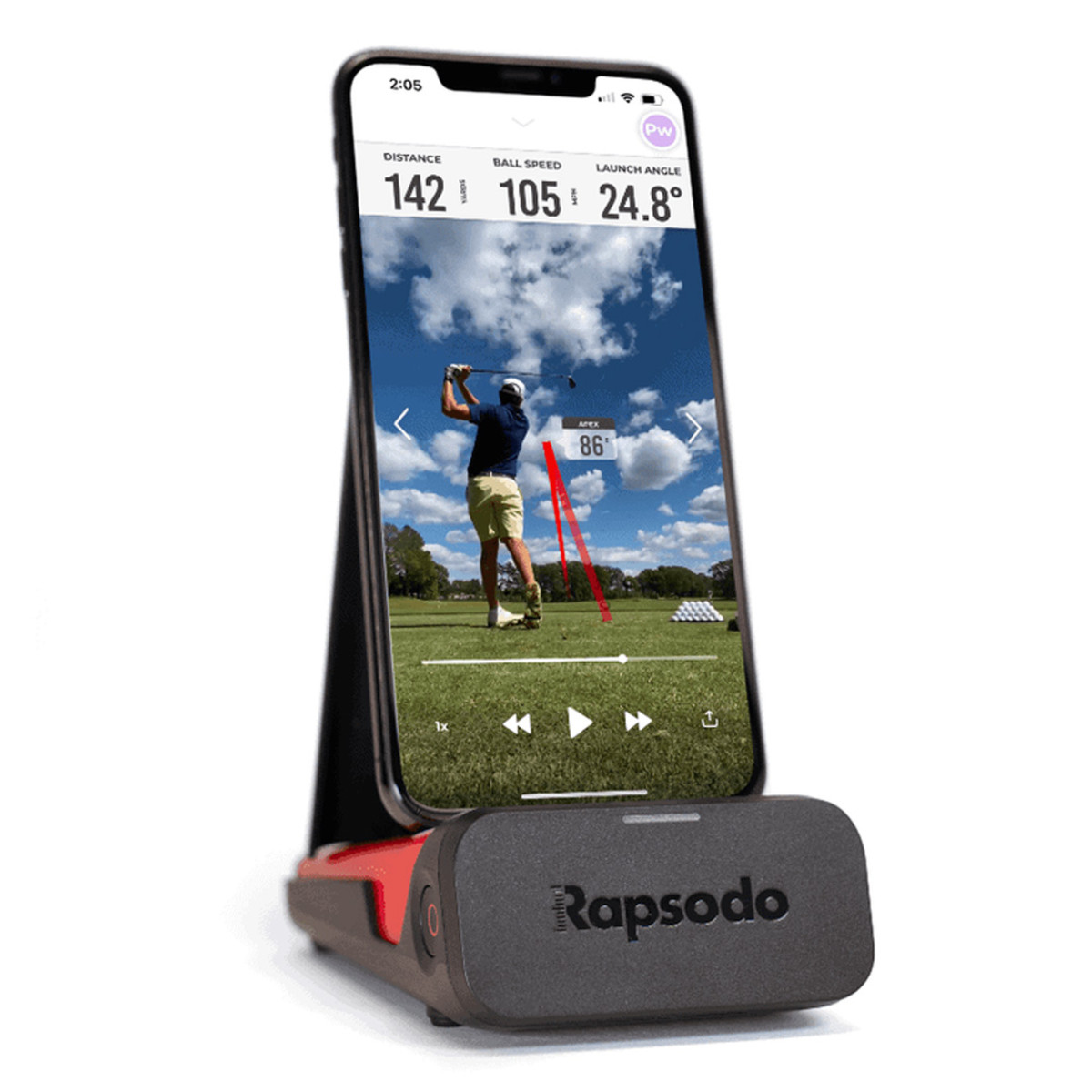 the rapsodo mobile launch monitor, seen here, is on sale at pga tour superstore.