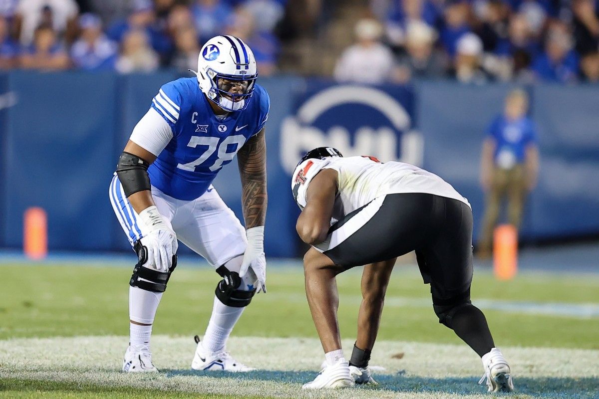 The Las Vegas Raiders should select an offensive tackle by the end of Round 3. Kingsley Suamataia of BYU would be a great addition if he is still available on Day 2.