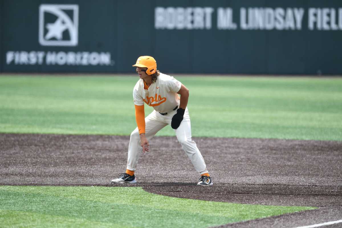 Former Tennessee Volunteers OF Jordan Beck during the 2022 Knoxville Super Regionals. (Photo by Jamar Coach of the News Sentinel)