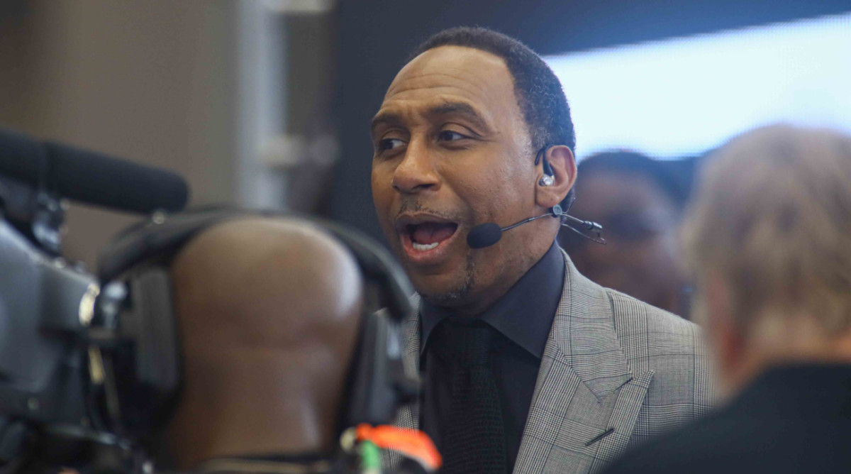 Stephen A. Smith on set at ESPN.