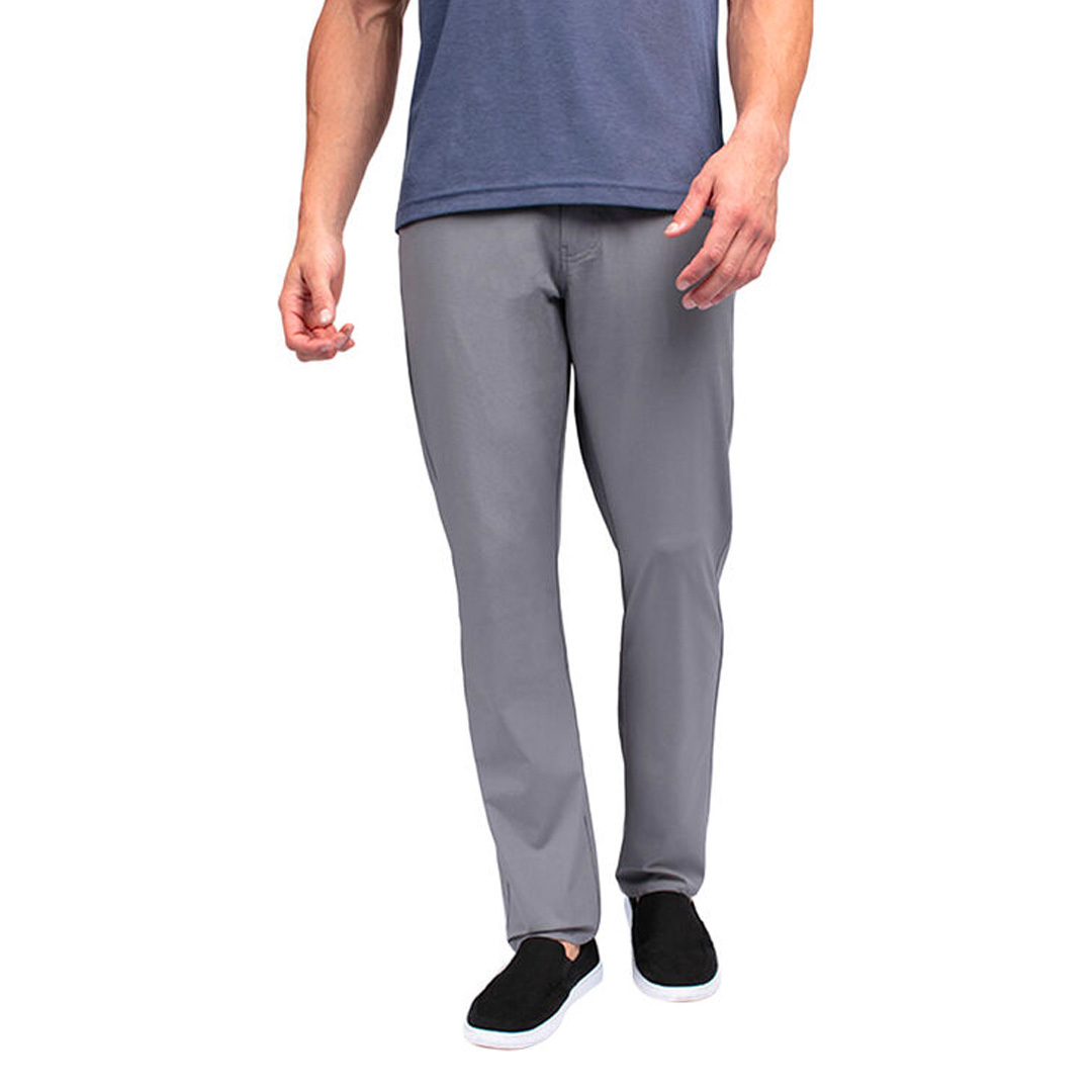 the travismathew right on time lightweight pants, seen here in gray, are on sale at PGA Tour Superstore