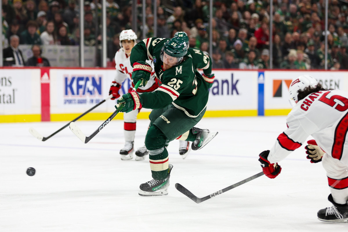 Wild lose two leads in 32 loss to Hurricanes Sports Illustrated